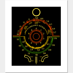 Fairbanks Morse Radio Tuner Dial Design Posters and Art